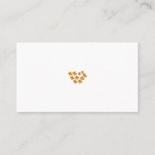Decorative Style, Dull Orange, Cornell Red Place Card