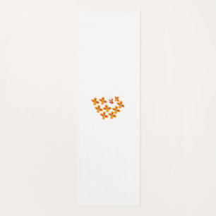 Decorative Style, Dull Orange, Cornell Red Yoga Mat