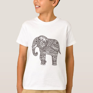 Decorative Style Elephant T-Shirt