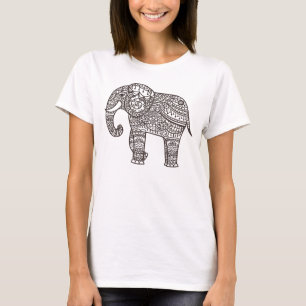 Decorative Style Elephant T-Shirt