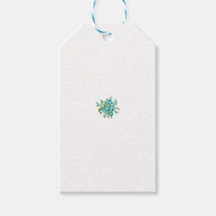 Decorative Style, Mint Cream, Fountain Blue, Teal. Gift Tags