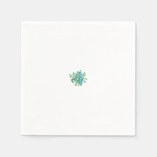 Decorative Style, Mint Cream, Fountain Blue, Teal. Napkin
