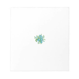 Decorative Style, Mint Cream, Fountain Blue, Teal. Notepad