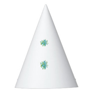Decorative Style, Mint Cream, Fountain Blue, Teal. Party Hat