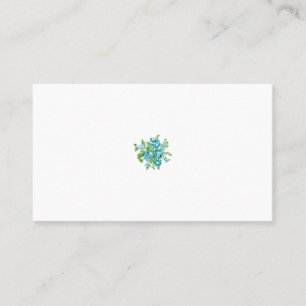 Decorative Style, Mint Cream, Fountain Blue, Teal. Place Card