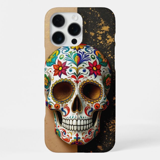  Decorative Sugar Skull   iPhone Case (Back)
