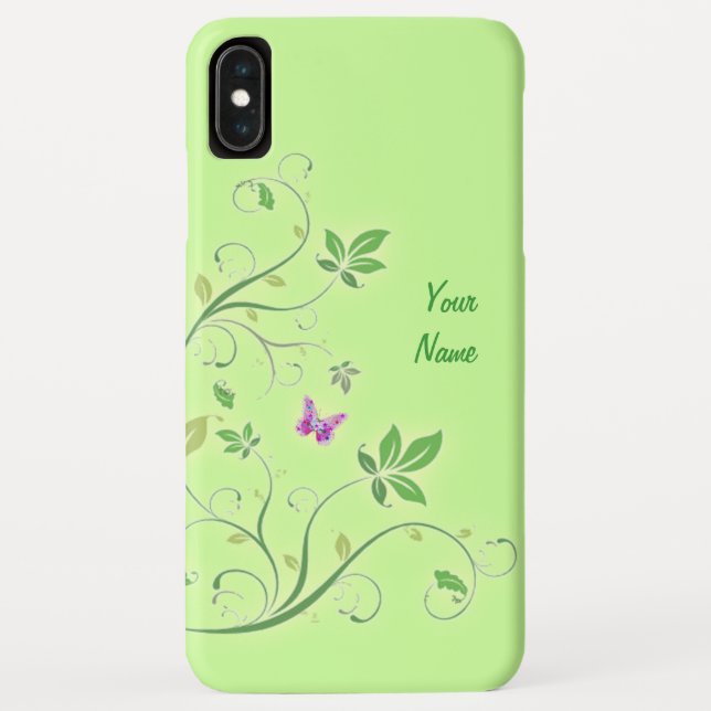 Decorative Swirls with your Name Case-Mate iPhone Case (Back)