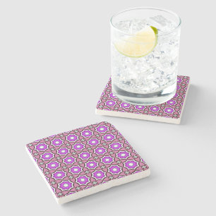 decorative symmetrical geometric pattern coaster