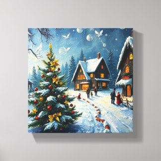 Decorative Table (Christmas Spirit) Canvas Print