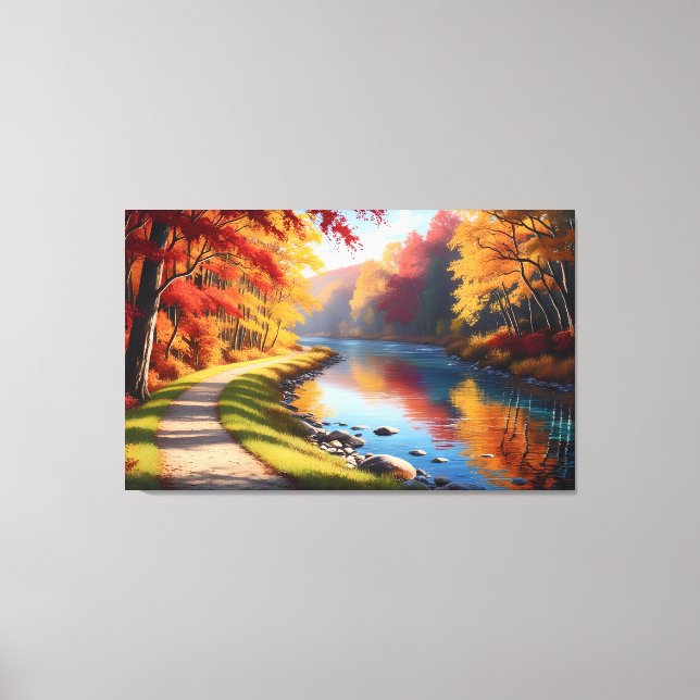 Decorative Table Forest Canvas Print (Front)