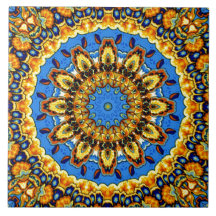 Decorative Talavera meets Country French Tiles