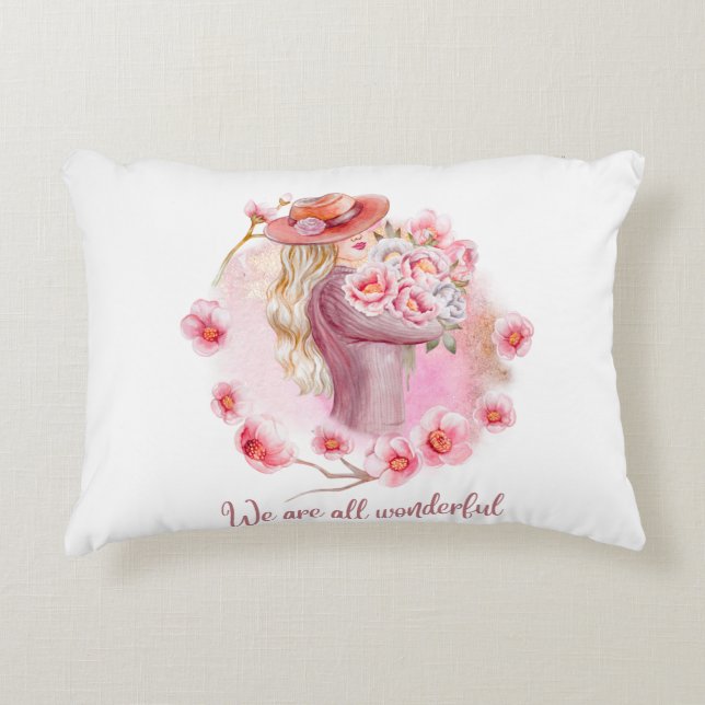 Decorative Throw Pillow – Stylish  (Front)
