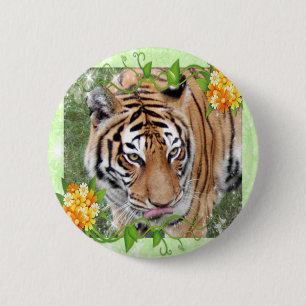 Decorative Tiger Buttons