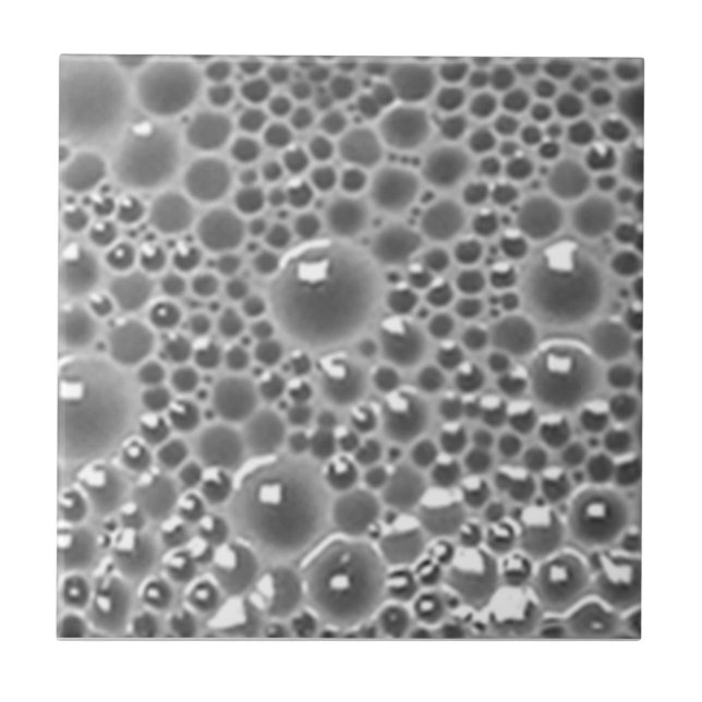 Decorative Tile with bubbles,gray gloss (Front)