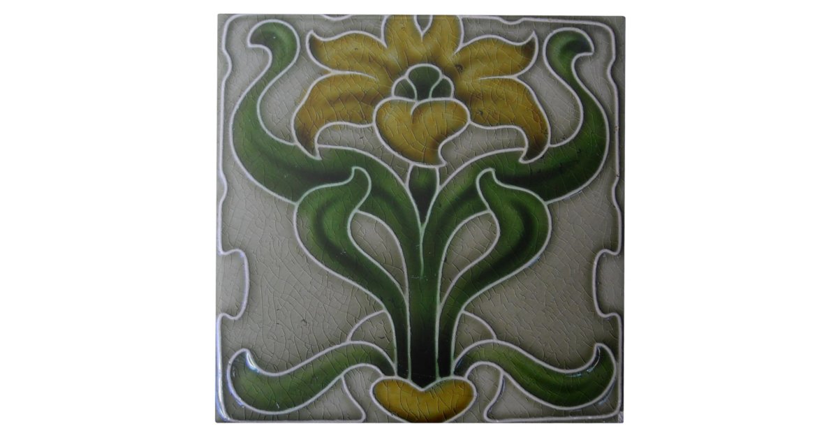Decorative Tiles Art Deco Vintage Zazzle