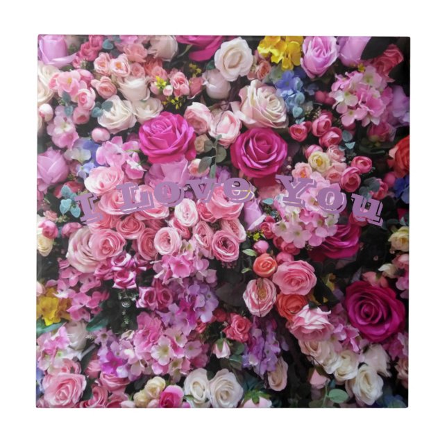 Decorative tiles Love rose (Front)