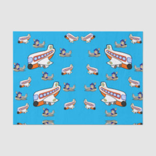 Decorative tissue paper aeroplanes