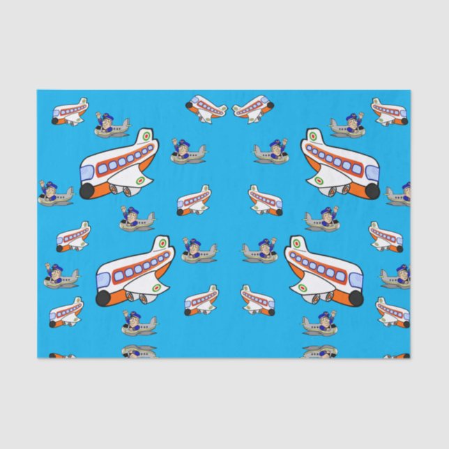 Decorative tissue paper aeroplanes (Front)