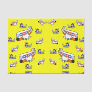 Decorative tissue paper aeroplanes