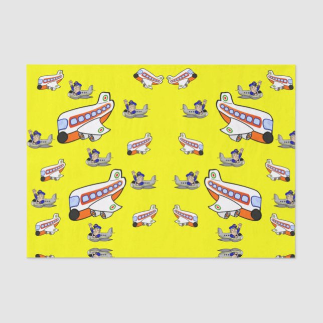 Decorative tissue paper aeroplanes (Front)