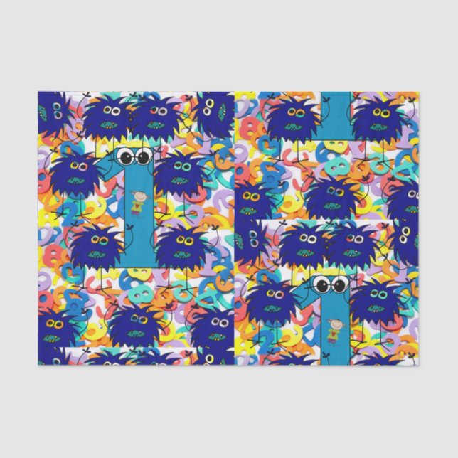 Decorative tissue paper baby first birthday (Front)