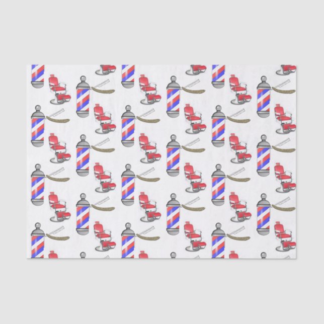 Decorative Tissue Paper Barber (Front)