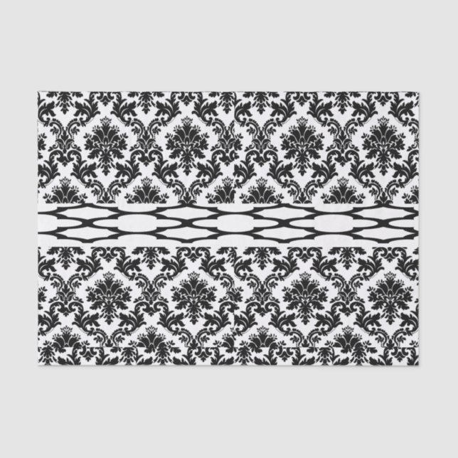 Decorative tissue paper black white (Front)