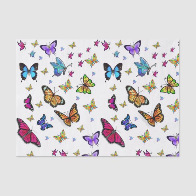 Decorative tissue paper butterflies (Front)