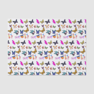 Decorative tissue paper butterflies