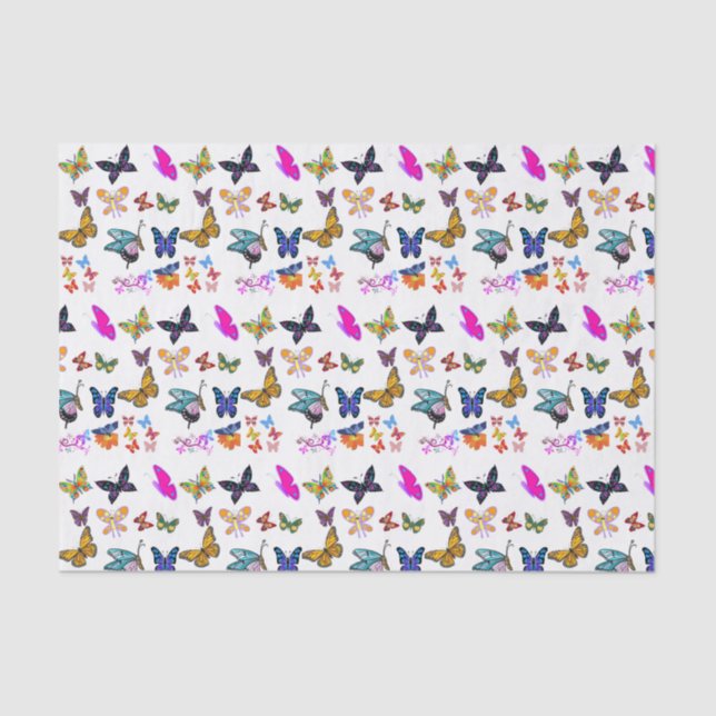 Decorative tissue paper butterflies (Front)