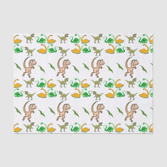 Decorative tissue paper Dinosaur (Front)