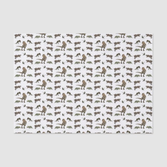 Decorative tissue paper Dinosaur (Front)