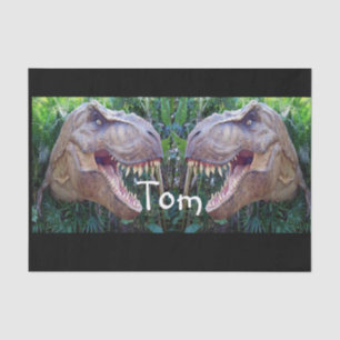 Decorative tissue paper dinosaurs