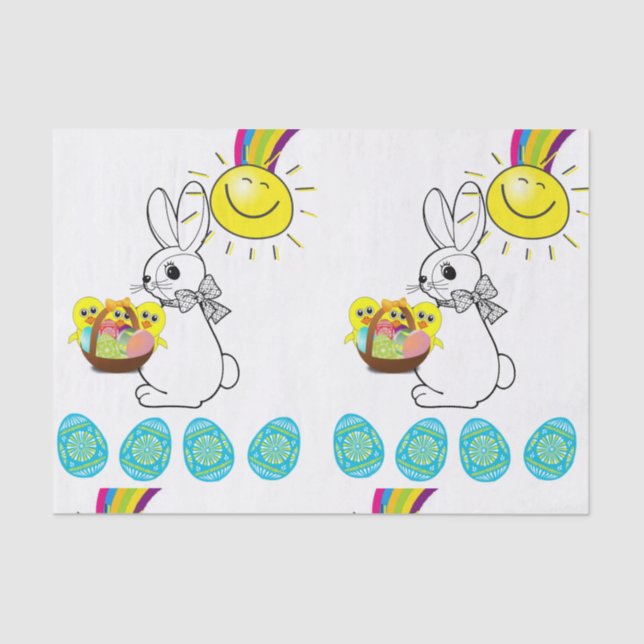 Decorative tissue paper easter (Front)