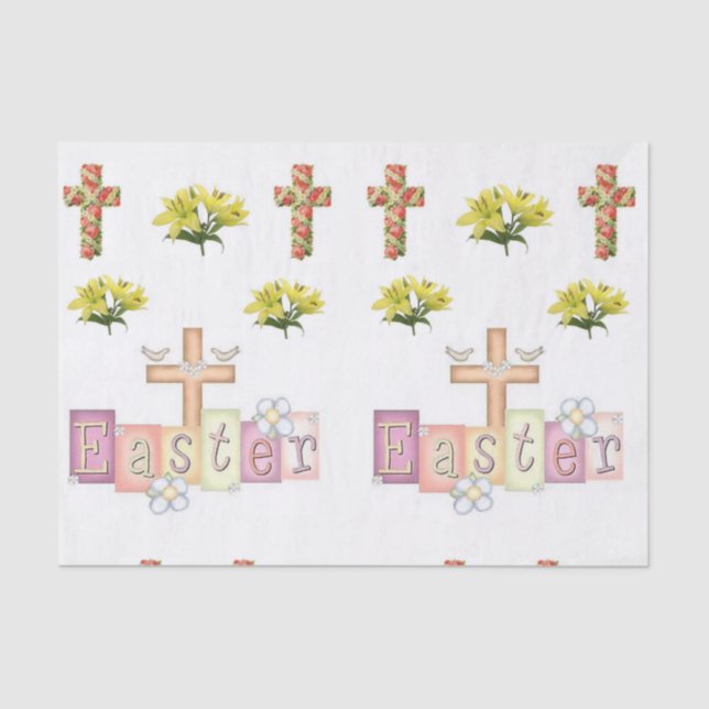 Decorative tissue paper easter (Front)
