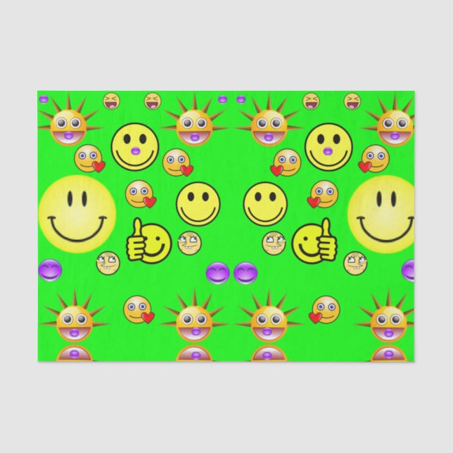 Decorative tissue paper faces (Front)