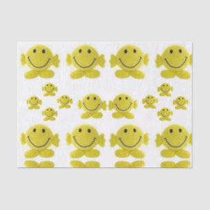 Decorative tissue paper faces