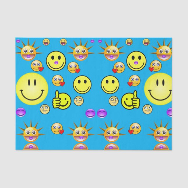 Decorative tissue paper faces (Front)