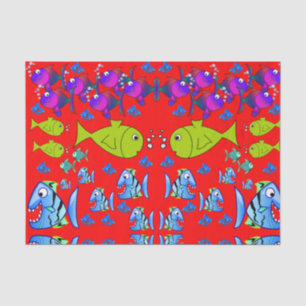 Decorative tissue paper fish