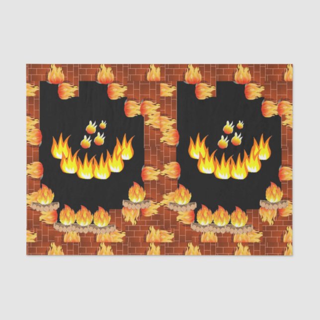 Decorative tissue paper Flame (Front)