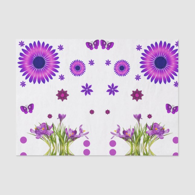 Decorative tissue paper floral (Front)