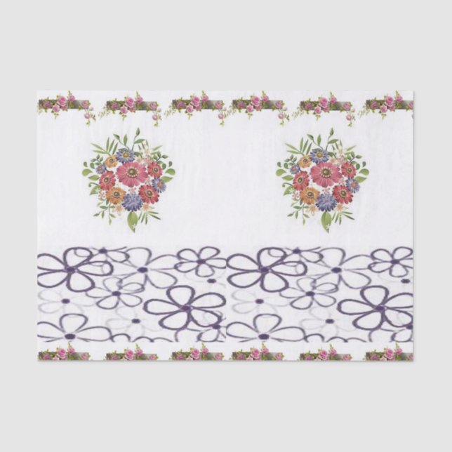 Decorative tissue paper Floral (Front)