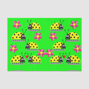 Decorative tissue paper ladybugs