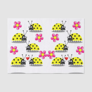 Decorative tissue paper ladybugs