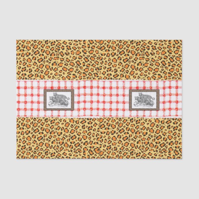 Decorative tissue paper Leopard (Front)