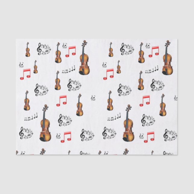 Decorative tissue paper musicians music (Front)