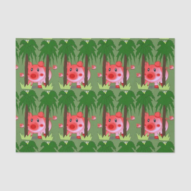 Decorative tissue paper Pig (Front)
