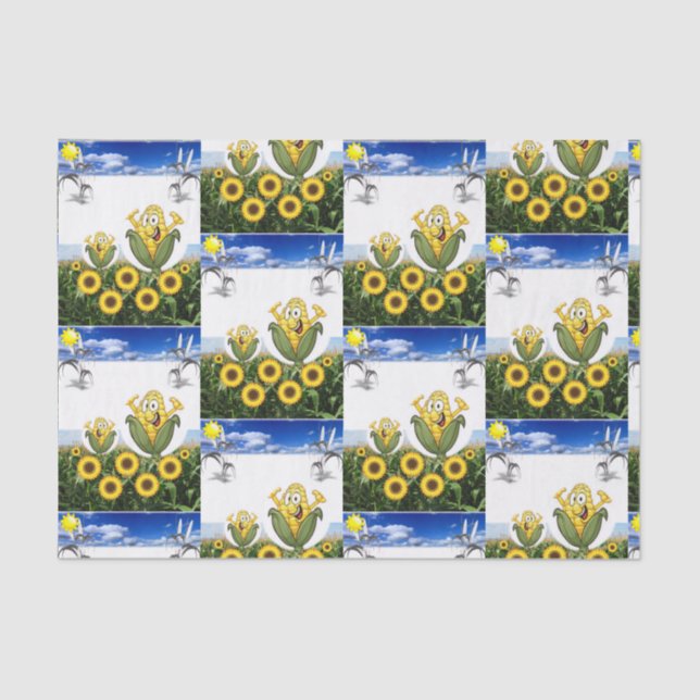 Decorative tissue paper popcorn (Front)