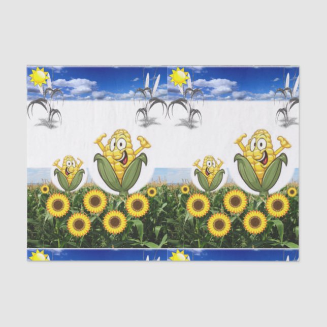 Decorative tissue paper popcorn (Front)