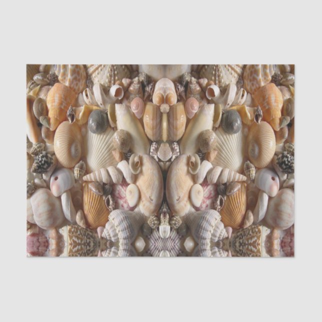 Decorative tissue paper seashells (Front)